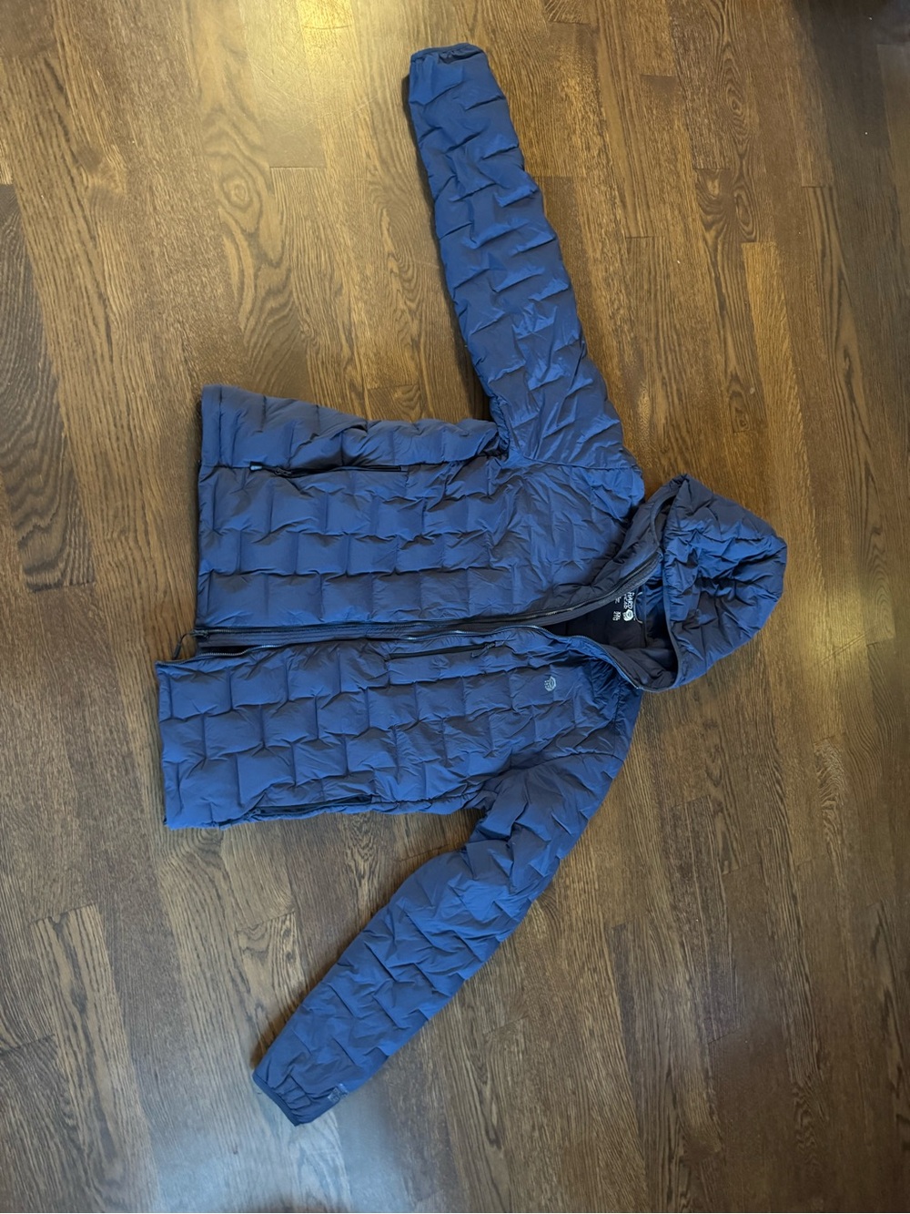 Mountain Hardwear Men's Hooded Puffer Jacket - Navy Blue